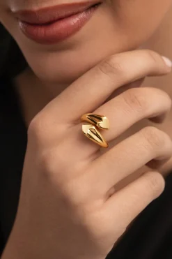 Anillo Abbraccio Amour B.Oro