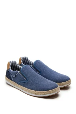 Bamba slip-on fibra yute textil