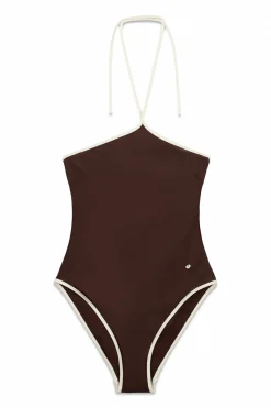Ba&ntilde;ador moldeador halter marr&oacute;n