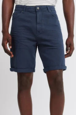 Bermuda 5 bolsillos color lavada slim fit