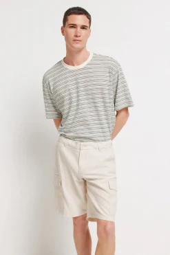 Bermuda lino carto comfort fit