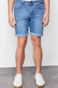 Bermudas vaqueras ajustadas