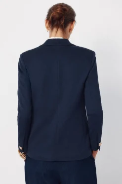 Blazer de punto piqu&eacute;