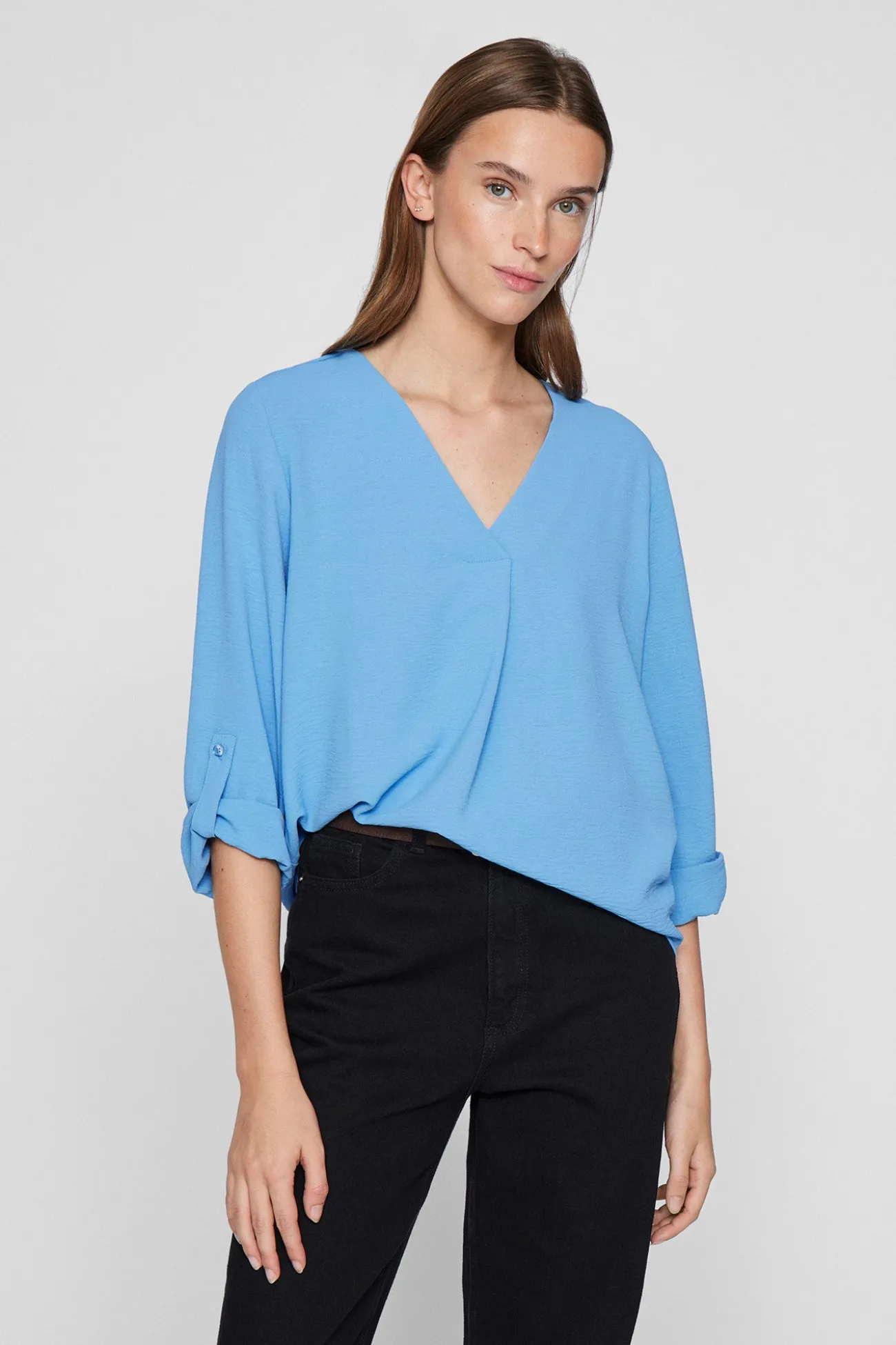 Blusa de manga media