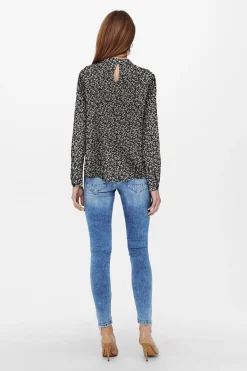Blusa estampada manga larga