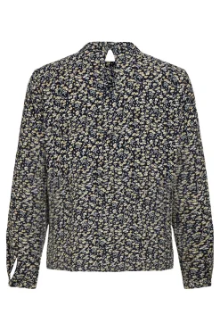 Blusa estampada manga larga