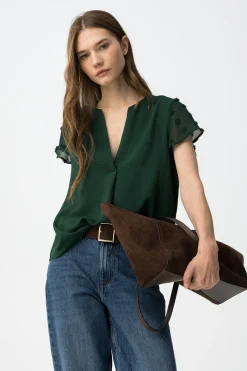 Blusa manga corta