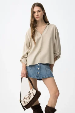 Blusa manga larga