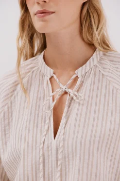 Blusa rayas cordon