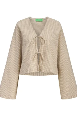 Blusa seersucker algod&oacute;n