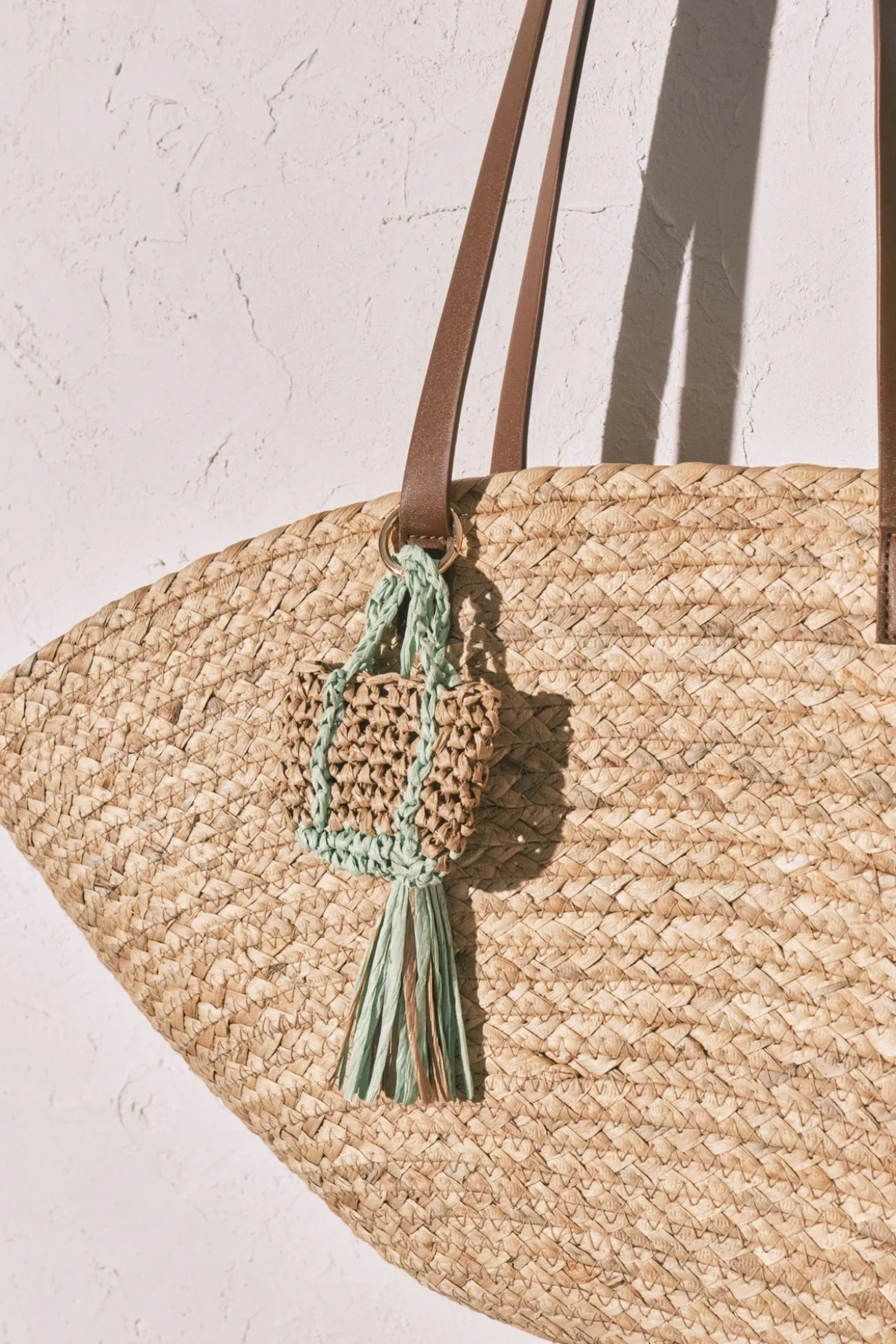 Bolso capazo rafia natural