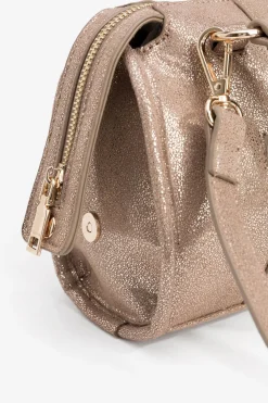 Bolso City Efecto Piel Metalizada
