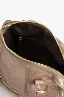 Bolso City Efecto Piel Metalizada