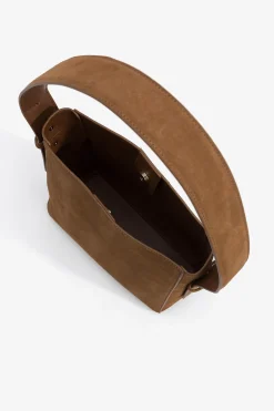 Bolso de Hombro de Ante