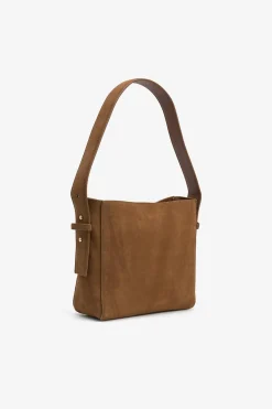 Bolso de Hombro de Ante