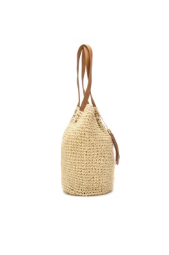 Bolso de hombro Rafia