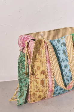 Bolso grande estampado multicolor