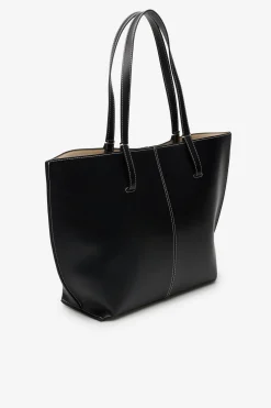Bolso shopper básico pespuntes