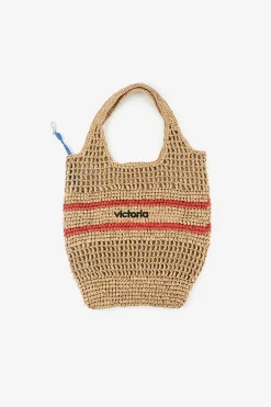 Bolso tote tejido fibra natural