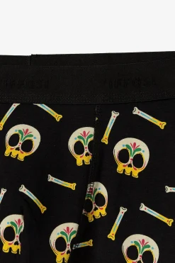 Boxers con estampado de calaveras