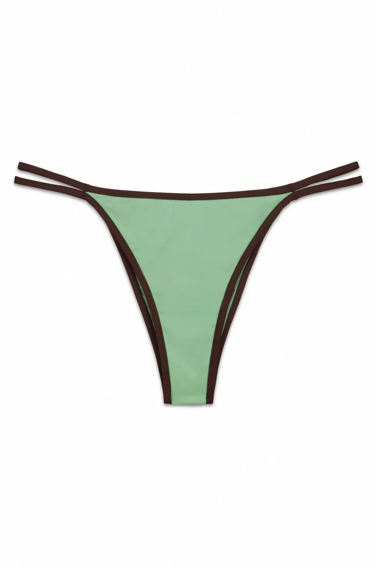 Braga bikini basileña tira verde