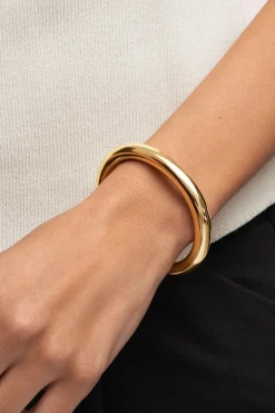 Brazalete Allegra Acero Baño Oro