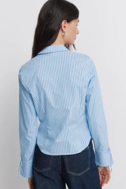 Camisa algod&oacute;n entallada