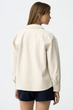 Camisa Con Textura Aterciopelada