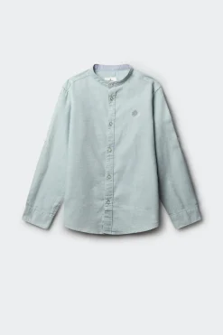 Camisa cuello mao ni&ntilde;o