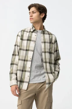 Camisa de Algodón a Cuadros