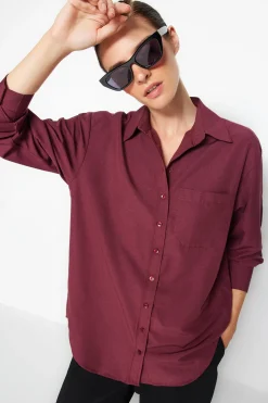 Camisa de algod&oacute;n oversize