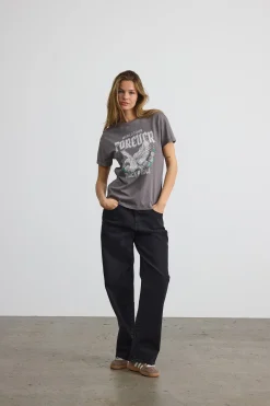 Camisa de manga corta con estampado frontal