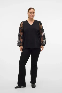 Camisa de manga larga talla grande
