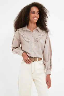 Camisa detalle volantes