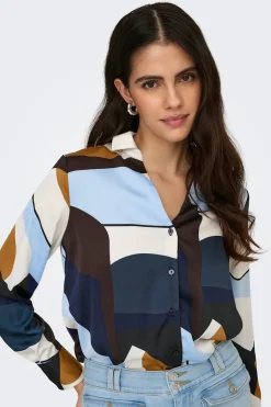 Camisa estampado geométrico