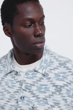 Camisa jacquard &eacute;tnico
