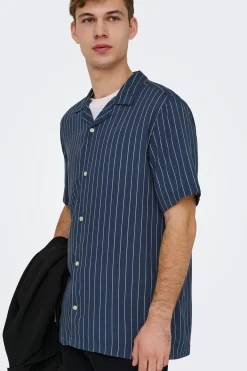 Camisa manga corta a rayas