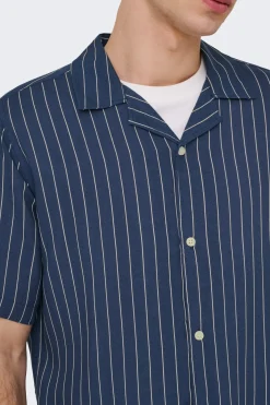 Camisa manga corta a rayas