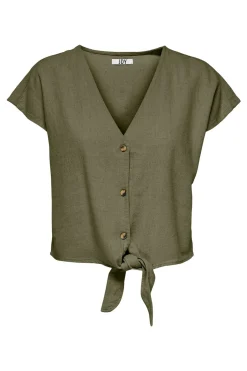Camisa manga corta nudo