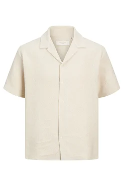 Camisa manga corta tejido plano