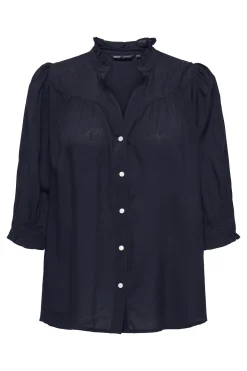 Camisa manga elástica talla grande
