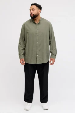 Camisa manga larga popel&iacute;n fino