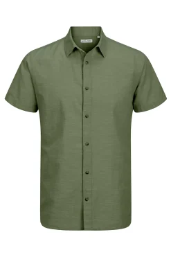 Camisa mangas corta confort fit