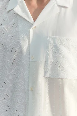 Camisa oversize manga corta
