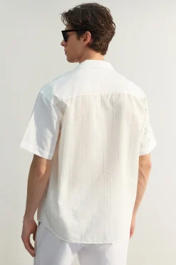 Camisa oversize manga corta