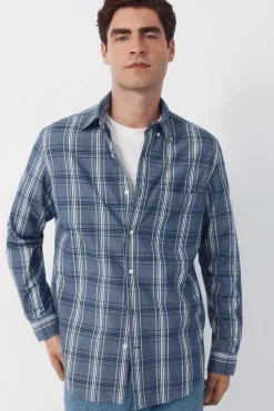 Camisa popelín cuadros