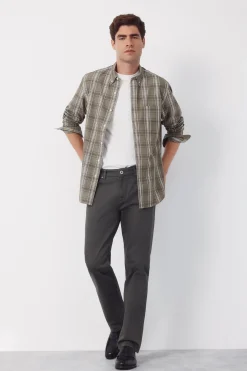 Camisa popel&iacute;n cuadros