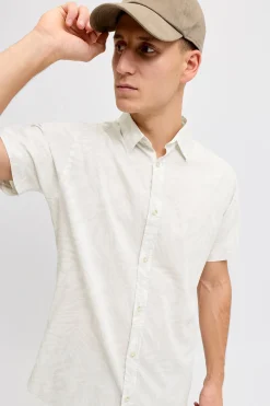 Camisa popel&iacute;n manga corta