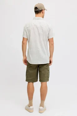 Camisa popel&iacute;n manga corta