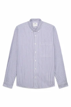 Camisa popel&iacute;n rayas
